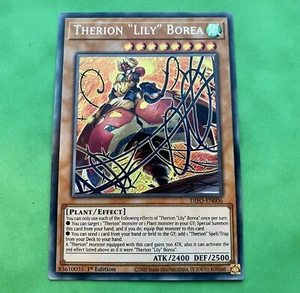 Yu-Gi-Oh! Therion “Lily” Borea DIFO-EN006 1st Edition Secret Rare Mint - Picture 1 of 3