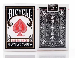 2 pack Bicycle BLACK TAB Playing Cards Classic US RIDER BACK BOX deck Poker size - Bild 1 von 1