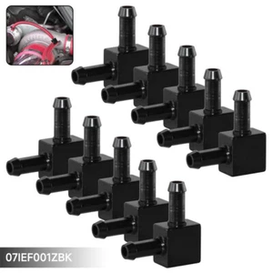 90 Degree Elbow Aluminum 6mm 0.24in ID Oil Air Vacumn Hose Barb Fitting 10PCS - Picture 1 of 11