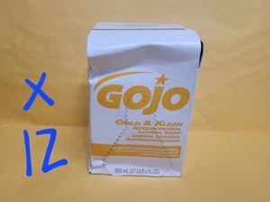 Gojo Gold & Klean Antimicrobial Lotion Hand Soap, 12 Refills (GOJ912712CT) - Picture 1 of 1