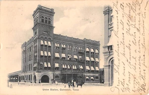 c.1905 Union Station Galveston TX post card - Picture 1 of 2