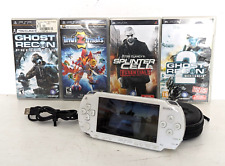 White Sony PSP-1003 Console + Charger + 4 Games Inc Ghost Recon Splinter Cell