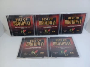 The Best of Broadway Lot of 5 CD's Rare OOP. CATS EVITA PHANTOM OF THE OPER - Picture 1 of 12