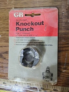 Gardner Bender Slug-Out 1" Conduit Knockout Punch  KD1000B 1-11/32" Diameter B12 - Picture 1 of 3