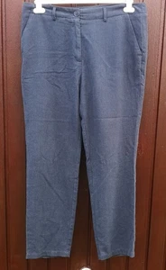 Womens Rohan Malay Linen Blend Trousers UK 14 Short Dark Blue - Picture 1 of 12