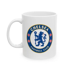 Chelsea FC Coffee Mug – Official Soccer Fan Ceramic Cup with Team Crest - Picture 1 of 5