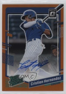 2023 Panini Donruss Orange Prizm /85 Cristian Hernandez #RPS-CH Auto - Image 1 of 2
