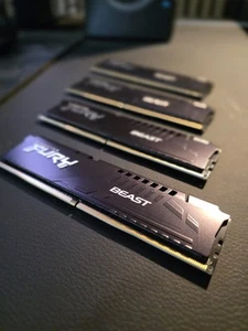 Kingston FURY Beast 32GB (2x16GB) PC5-6000 (DDR5) UDIMM RAM Memory - Picture 1 of 1