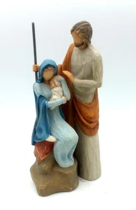 Willow Tree THE HOLY FAMILY A Child Is Born Nativity Lordi Joseph Mary & Jesus - Picture 1 of 10