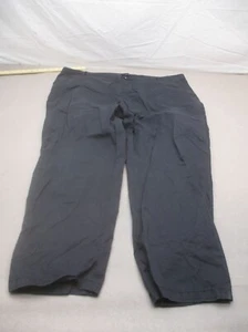 NWOT TALBOTS Size 20W Womens Black Cotton Zip Fly Pocket Relaxed Chino Pants 368 - Picture 1 of 8