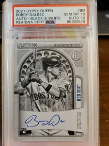 2021 Gypsy Queen Bobby Dalbec 20/50 Autographed Trading Card GQA-BD PSA 10 GEM - Picture 1 of 2