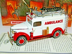 MATCHBOX MODELS OF YESTERYEAR 1937 GMC AMBULANCE YYM35192 - Picture 1 of 6