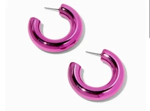 Mean Girls™ x Claire's Pink Bubble Hoop Earrings - Picture 1 of 4