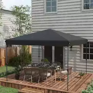 Outsunny Garden Gazebo 3.6x3.6m Folding Height Adjustable Bag 84C-531V00BK - Picture 1 of 1