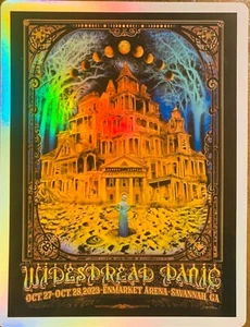 WIDESPREAD PANIC SAVANNAH GA FOIL STICKER/POSTER - Picture 1 of 4