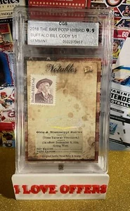 1/1 SELLO BUFFALO BILL CODY 2018 PARCHE RELIQUIA FERROCARRIL BARRA CGS 9,5 RARO LEER - Imagen 1 de 8