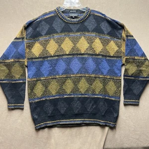 Bugatchi Uomo Men’s Size XXL 2XL Geometric Oversized Sweater Made In Italy - Picture 1 of 9