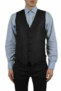 Dolce & Gabbana Men's Black Button Down Vest US 38 IT 48 - Picture 1 of 3