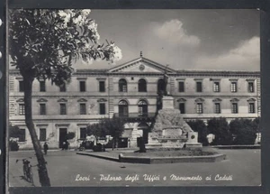 Cartolina Locri Palazzo degli Uffici e Monumento ai Caduti T250 - Picture 1 of 1