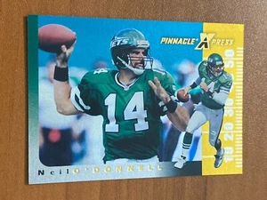  Pinnacle X-Press 1997 fútbol americano "Autumn Warriors" paralelo #41 Neil O'Donnell - Imagen 1 de 2