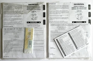 Honda GXR120 Owner Instruction Manual Small Engine for Rammer Type Compactors - Picture 1 of 5