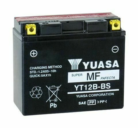 YUASA BATTERIA YT12B-BS YT12BBS DUCATI MONSTER 600 620 695 696 750 900 916 1000 Foto 1 de 1
