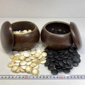Echter Muschelstein von Hyuga Swabte Nachi Black Go Stein 1531g - Bild 1 von 12