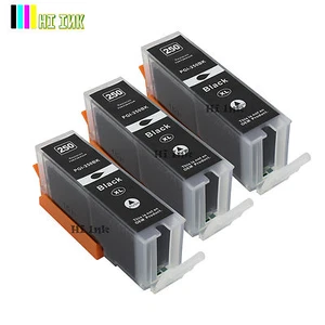 3PK New PGI250XL Black Ink For Canon Pixma MG5420 MG5520 MG6320 MX722 MX922 - Picture 1 of 1