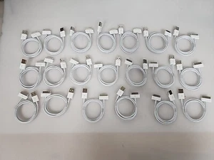 Lot of 20 Original APPLE 30 PIN USB  Data Charging Cable iPod iPhone 3 4 iPad 1 - Picture 1 of 5