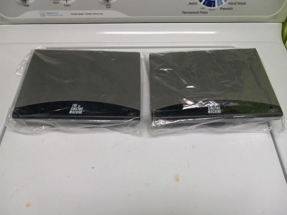2x NEW IN PAGKAGE The Singing Machine 57-smv Speakers - Image 1 of 4