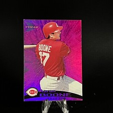Aaron Boone 1999 Pacific Prism Holographic Purple Reds Baseball #37 /320 LOOK!!