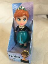 New Disney Frozen 2 Anna Poseable Mini Doll Miniature 3.5" Figure Queen