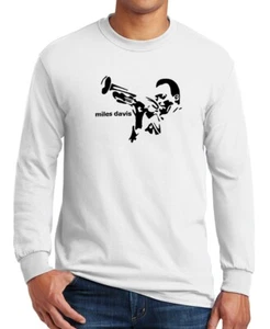 Miles Davis Langarm T-Shirt Jazz Soul Musik auf 100% Baumwolle S-3XL Tee - Bild 1 von 11