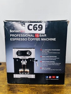 Bonsenkitchen Professional 15 Bar Espresso Coffee Machine CM8008 - Picture 1 of 11
