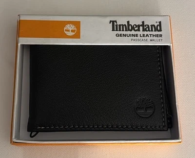 Black Leather Wallet Passcase Timberland - Image 1 of 3