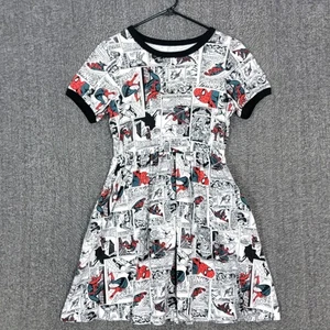 Vestido Camiseta Marvel Her Universe Spider-Man Mujer XS Blanco Estampado Cómic - Imagen 1 de 11