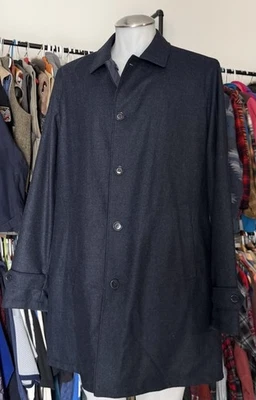 LORO PIANA STORM SYSTEM Cashmere Reversible Jacket Blue NWOT Men Sz Large $3500 - Image 1 of 4