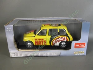 Sun Star 1998 TX1 London Taxi Cab American Airlines Marmite 1/18th Scale Diecast - Picture 1 of 6