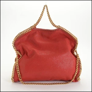 Bolso de hombro mediano Falabella RDC14651 STELLA MCCARTNEY rojo imitación cuero cepillado - Imagen 1 de 11