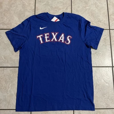 Camisa de jugador Nike Wyatt Langford Texas Rangers para hombre talla grande Foto 1 de 4