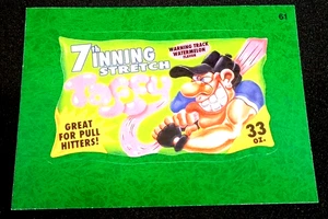 Pegatina de hierba 2016 Wacky Packages serie de béisbol "7th INNING STRETCH" #61 - Imagen 1 de 1