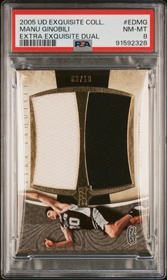 Cubierta superior exquisita colección Edmg Manu Ginobili 2005 extra doble #/10 GU Foto 1 de 2