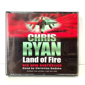Land Of Fire CD Audiobook by Chris Ryan Abridged on 3 Discs War Drama Fiction - Imagen 1 de 3