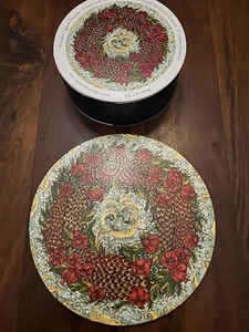 Liberty Wooden Jigsaw Puzzle, Pinecone & Pomegranate, 99 Pieces Round, COMPLETE - Picture 1 of 8