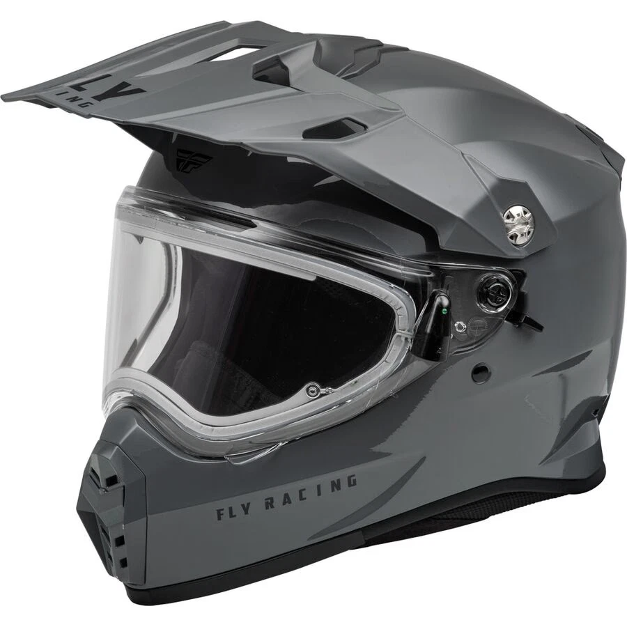 Casco Fly Racing Snow Trekker CW con escudo eléctrico - gris, grande 73-31365L Foto 1 de 4
