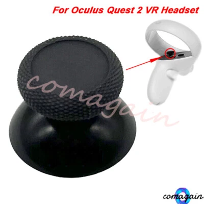 Replacement For Oculus Quest 2 VR Headset Black Controller Joystick Cap New