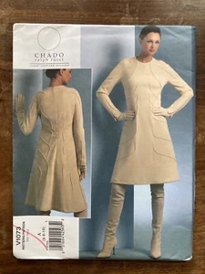 Vogue Pattern V1073 Chado Ralph Rucci Dress Pintucks 1073 MODEST Avant Garde - Picture 1 of 5