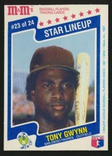 1987 M&M's Star Lineup Food Issue Tony Gwynn #23 HOF