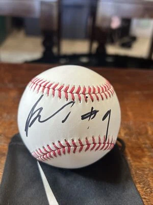 Deni Avdija Signed Baseball Psa Dna Coa Autographed Wizards Serbia - Image 1 of 4