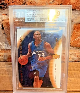 2003 U/D Heart of a Champion Michael Jordon Card Becket Graded 9...FREE SHIPPING - Picture 1 of 4